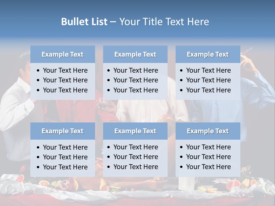 Woman Geisha Male PowerPoint Template