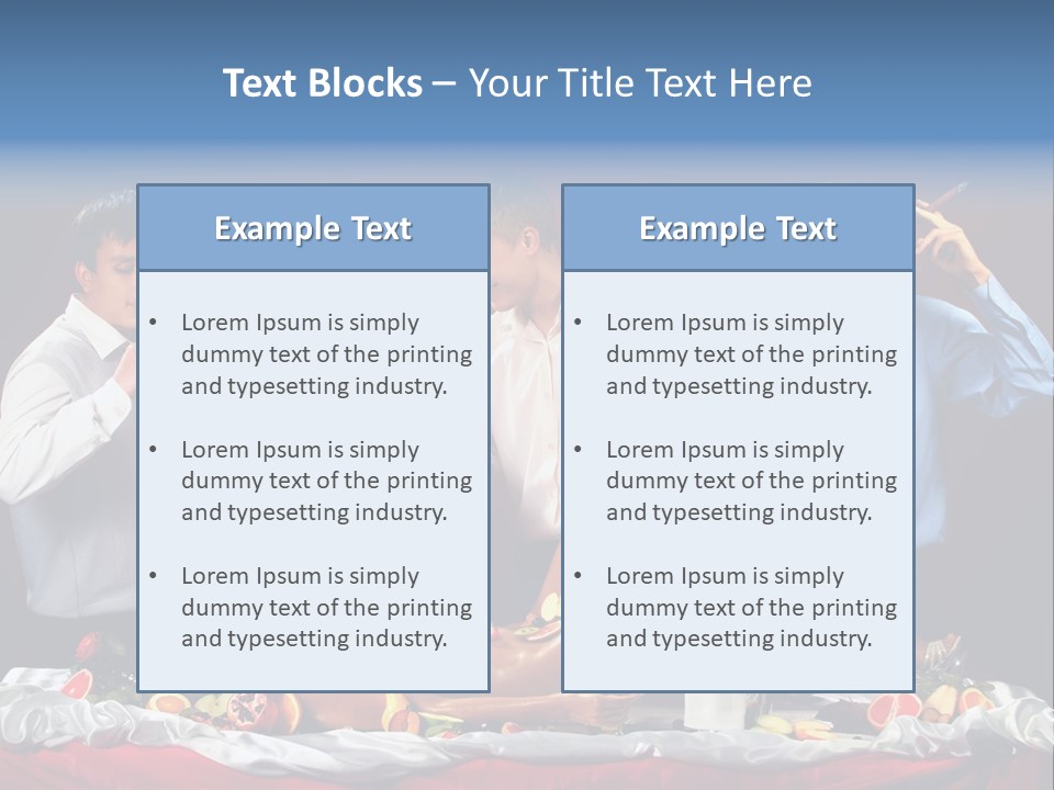 Woman Geisha Male PowerPoint Template