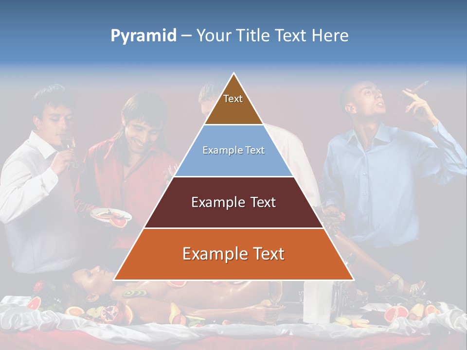 Woman Geisha Male PowerPoint Template