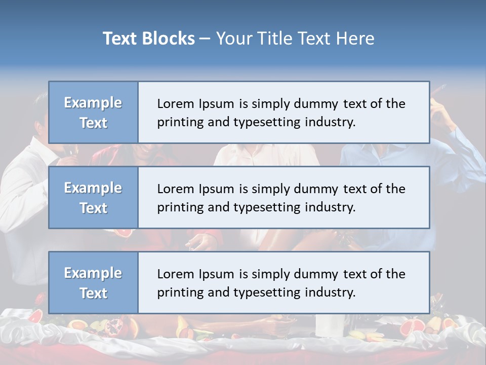 Woman Geisha Male PowerPoint Template