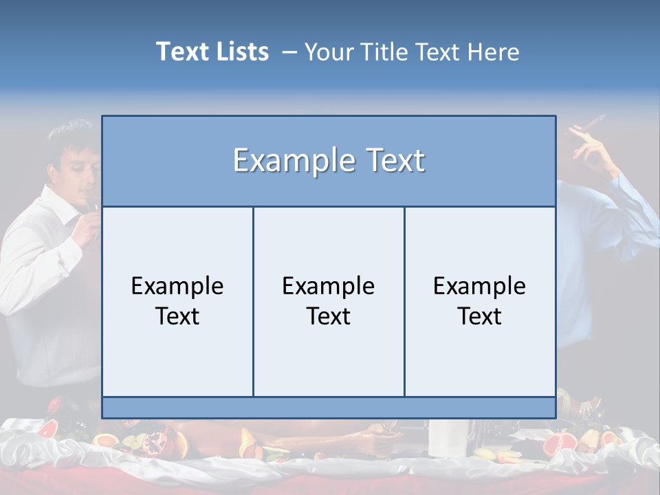 Woman Geisha Male PowerPoint Template