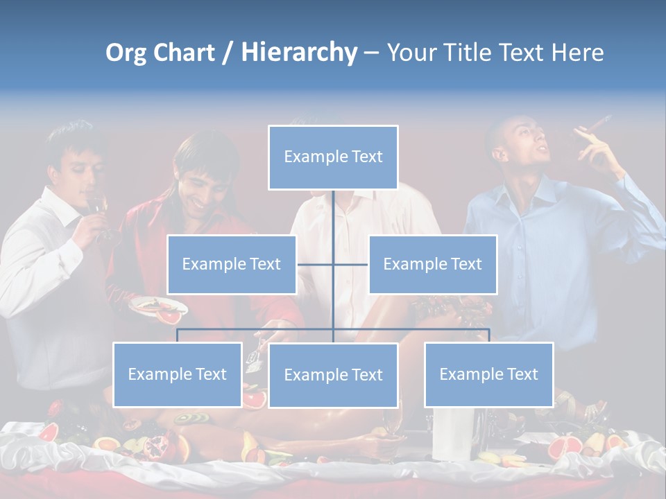 Woman Geisha Male PowerPoint Template