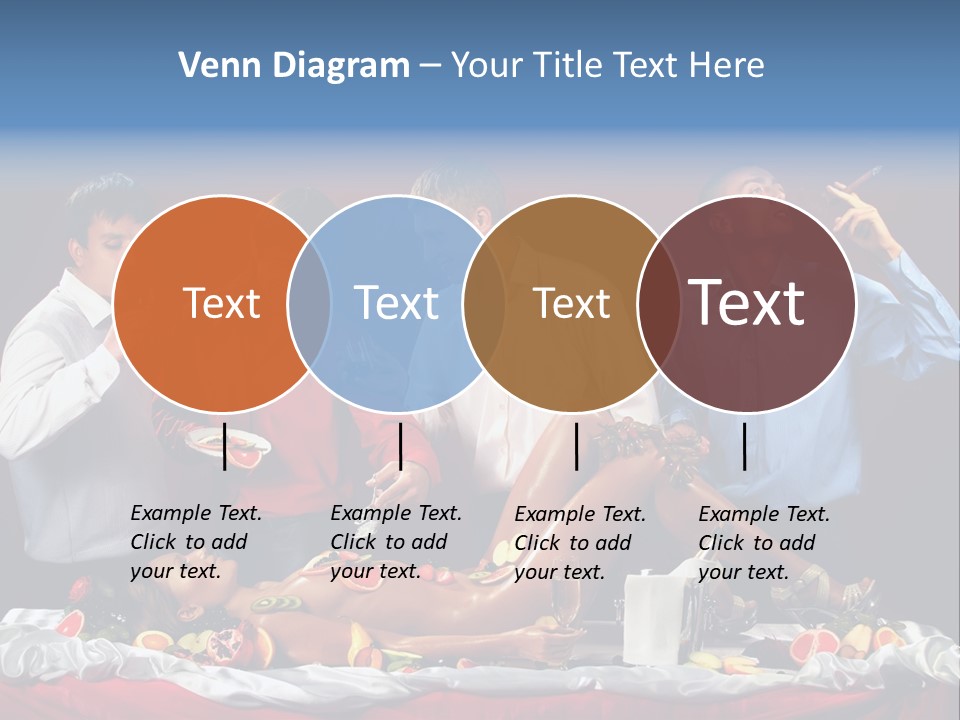 Woman Geisha Male PowerPoint Template