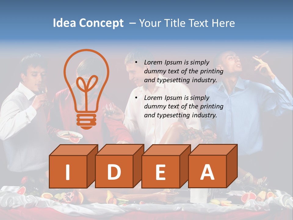 Woman Geisha Male PowerPoint Template