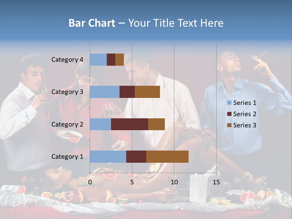 Woman Geisha Male PowerPoint Template