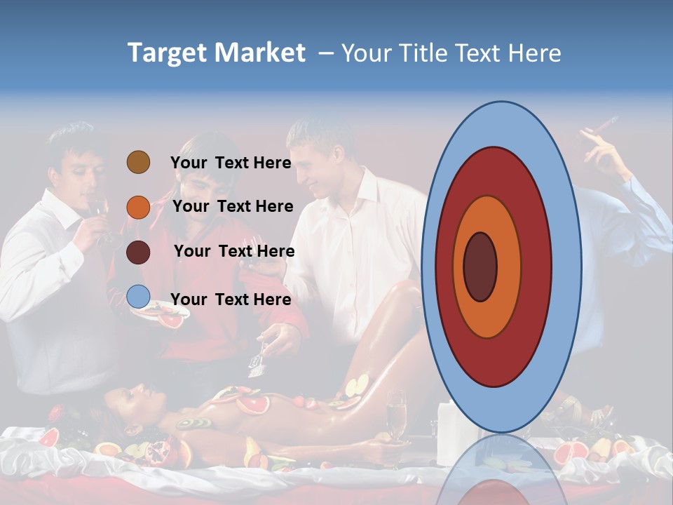 Woman Geisha Male PowerPoint Template