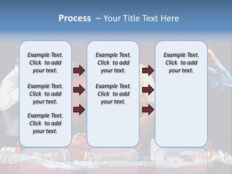Woman Geisha Male PowerPoint Template