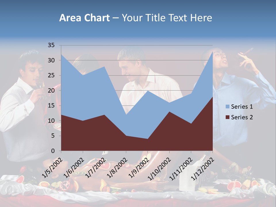 Woman Geisha Male PowerPoint Template