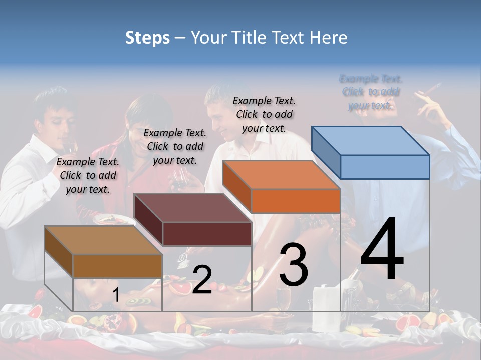 Woman Geisha Male PowerPoint Template