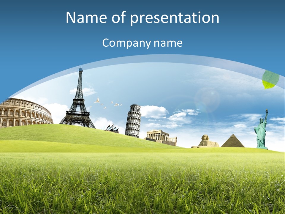 Clouds Town Artistic PowerPoint Template