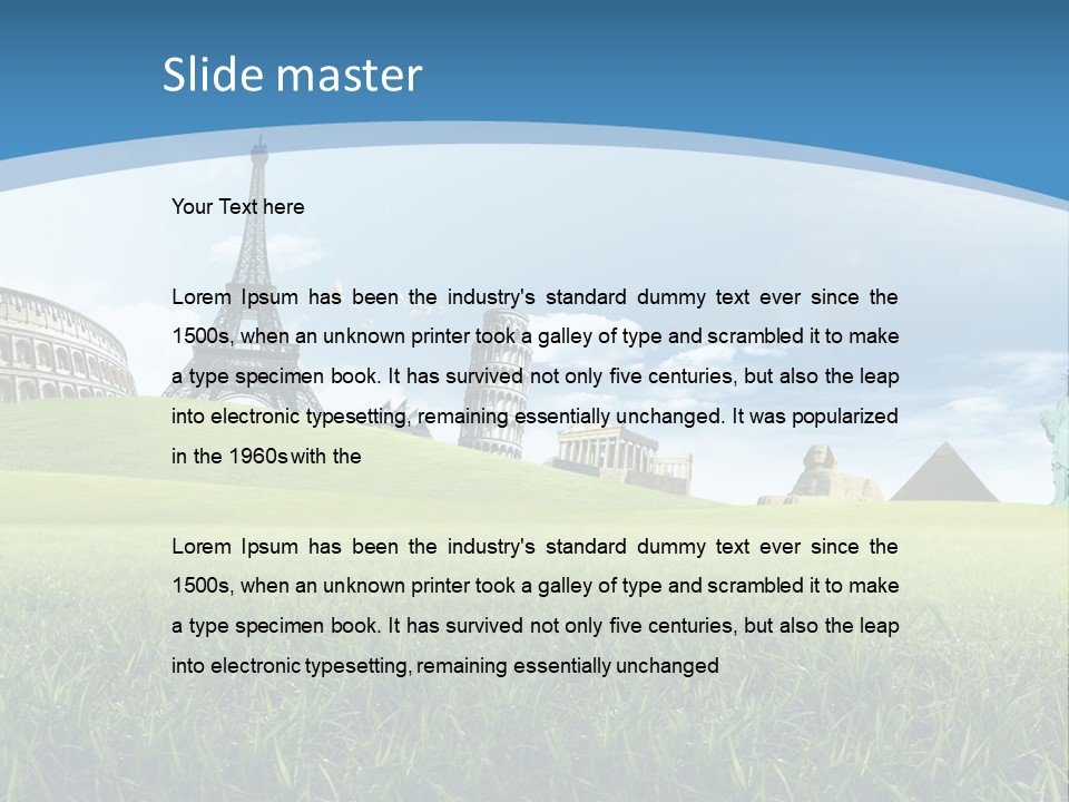 Clouds Town Artistic PowerPoint Template