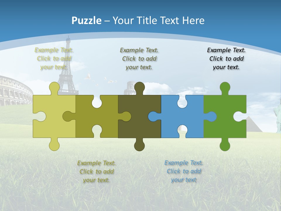 Clouds Town Artistic PowerPoint Template