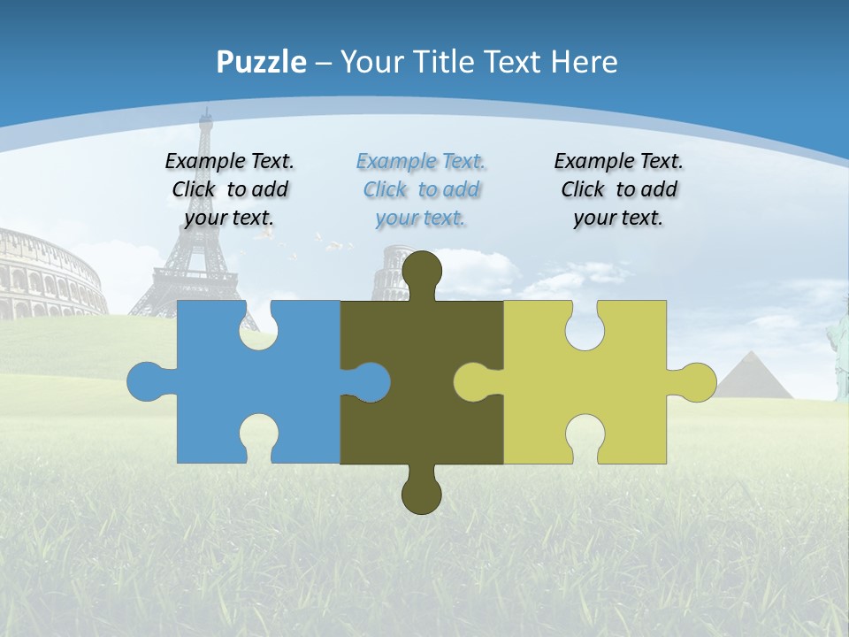 Clouds Town Artistic PowerPoint Template