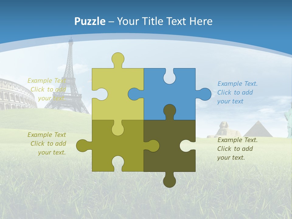 Clouds Town Artistic PowerPoint Template