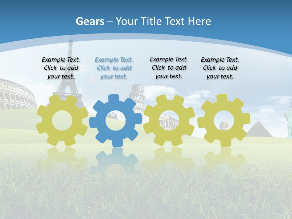 Clouds Town Artistic PowerPoint Template