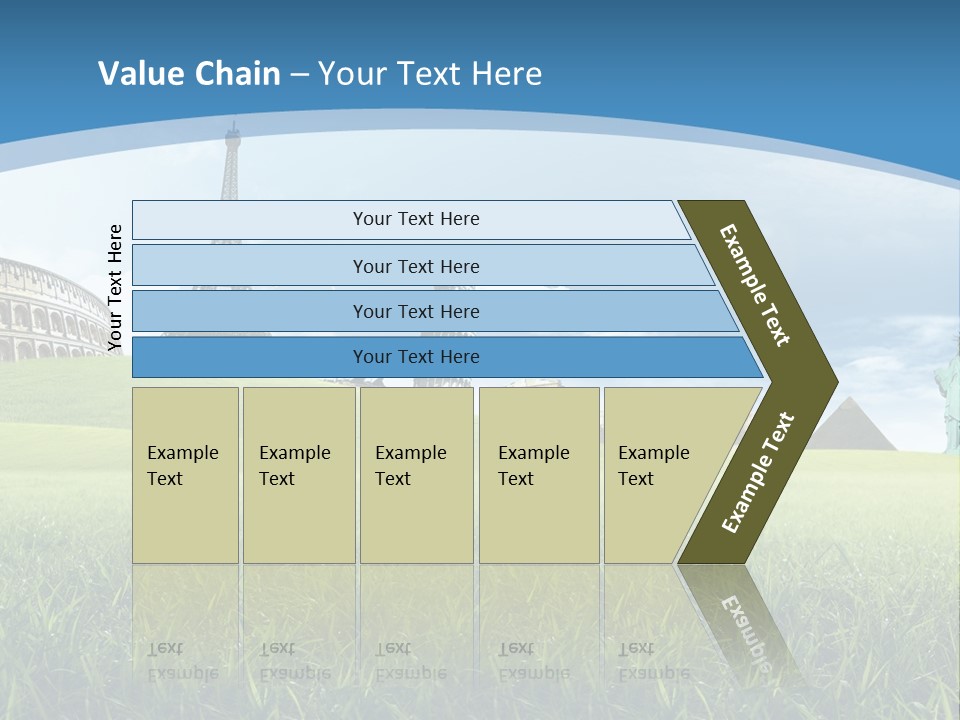 Clouds Town Artistic PowerPoint Template