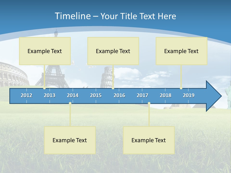 Clouds Town Artistic PowerPoint Template