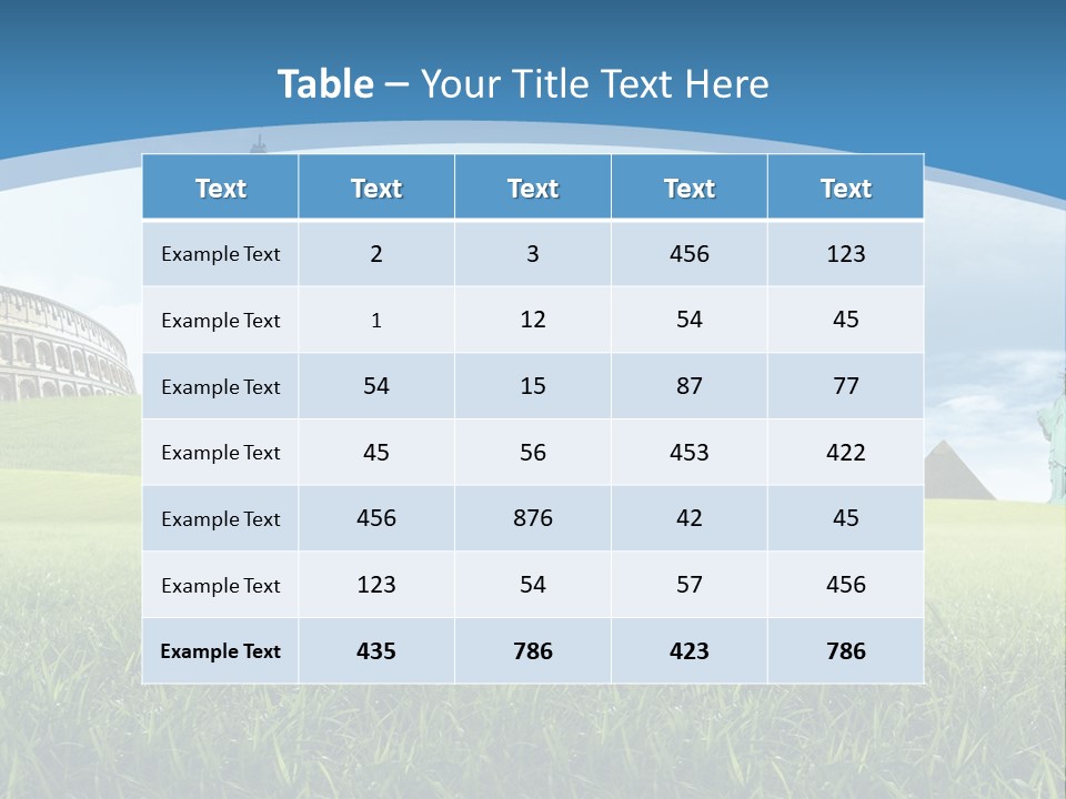 Clouds Town Artistic PowerPoint Template