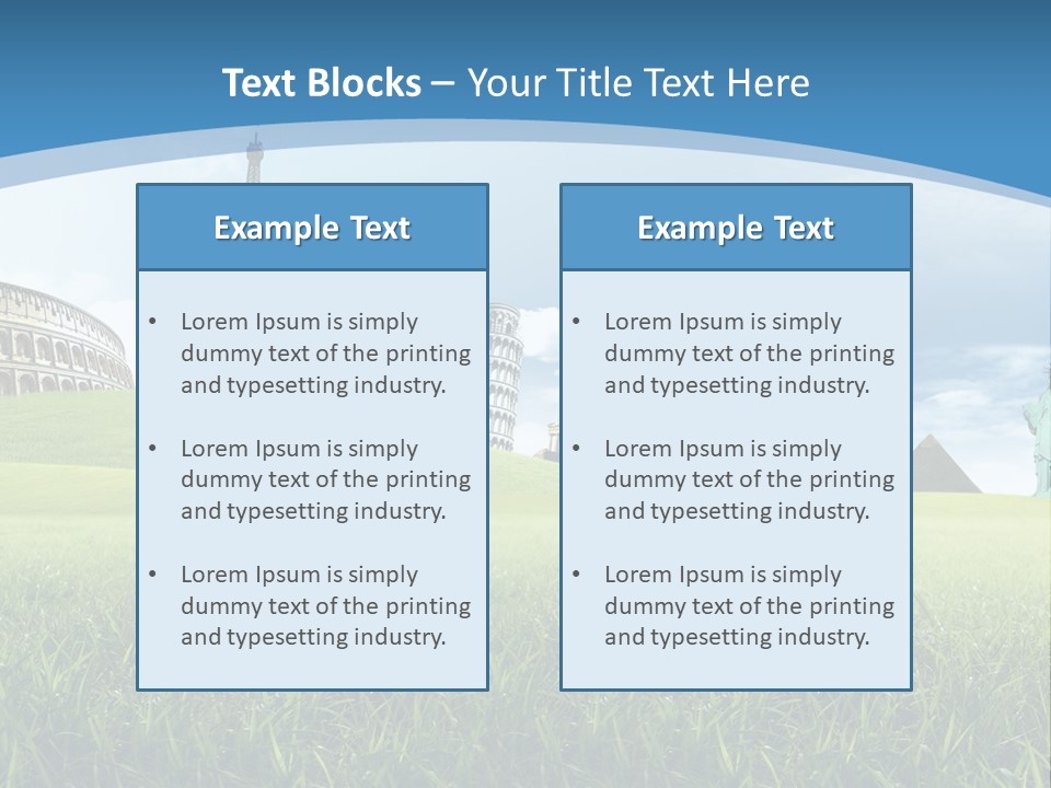 Clouds Town Artistic PowerPoint Template