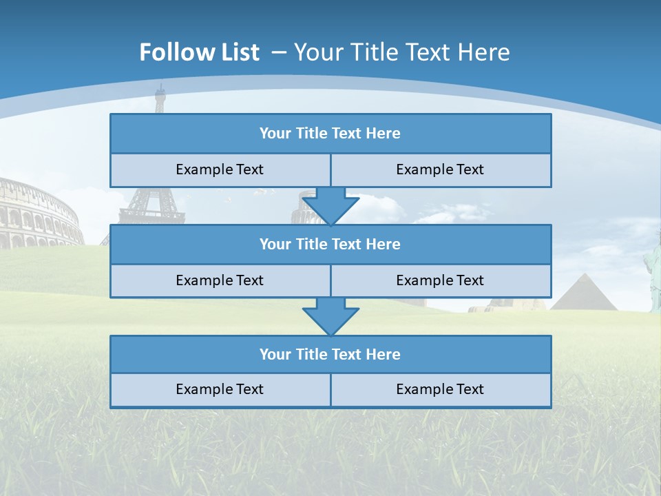Clouds Town Artistic PowerPoint Template
