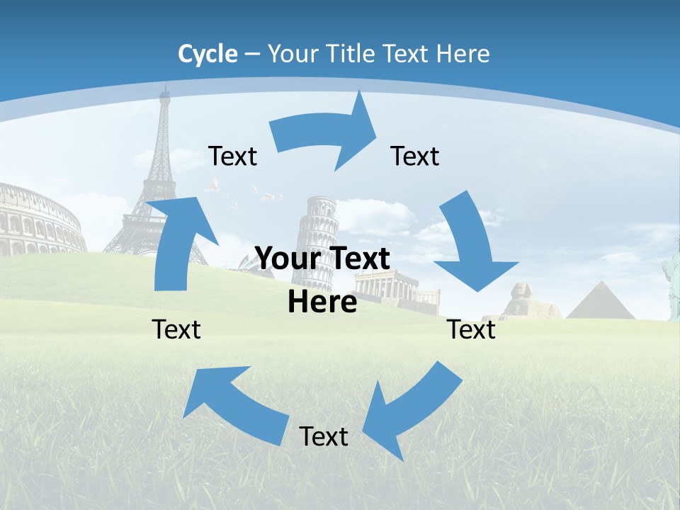 Clouds Town Artistic PowerPoint Template