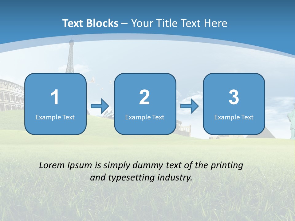 Clouds Town Artistic PowerPoint Template