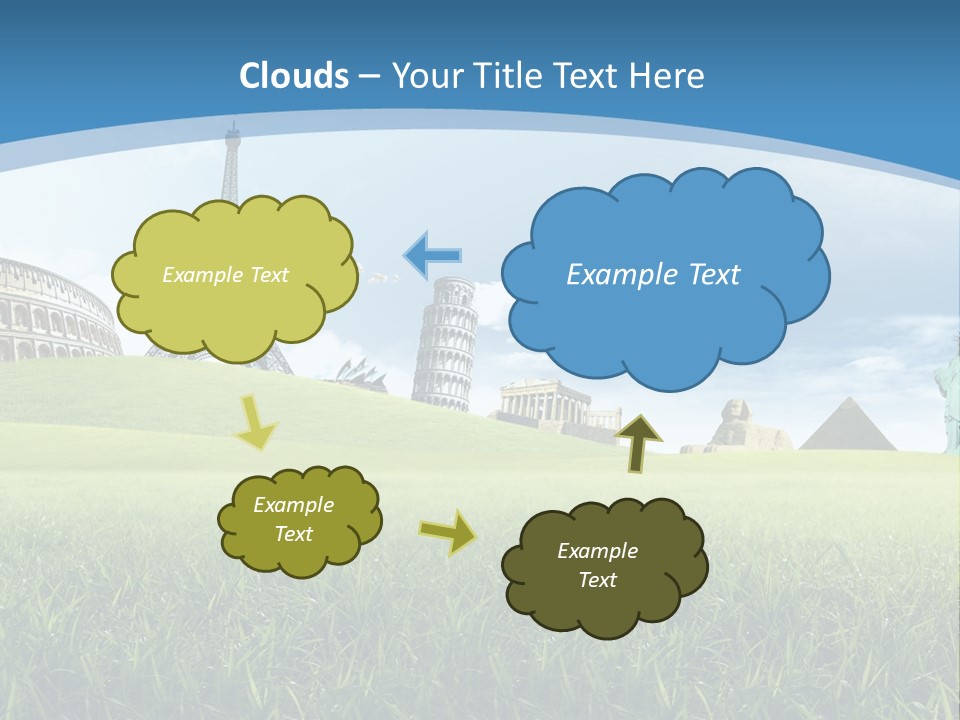 Clouds Town Artistic PowerPoint Template