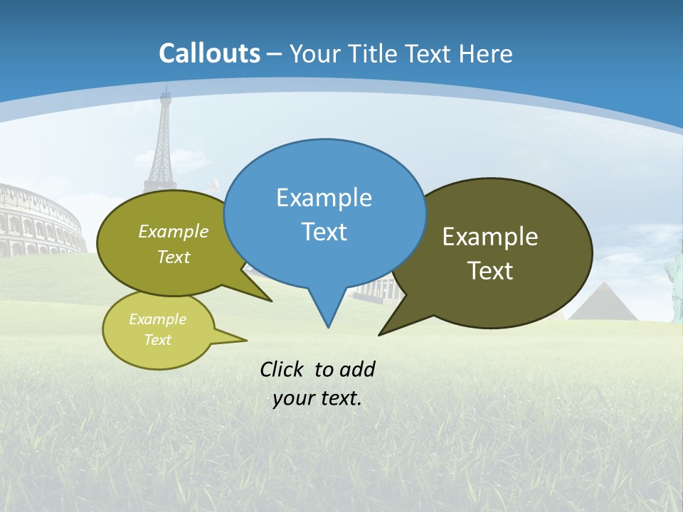 Clouds Town Artistic PowerPoint Template