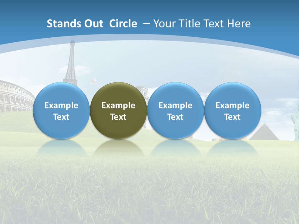 Clouds Town Artistic PowerPoint Template