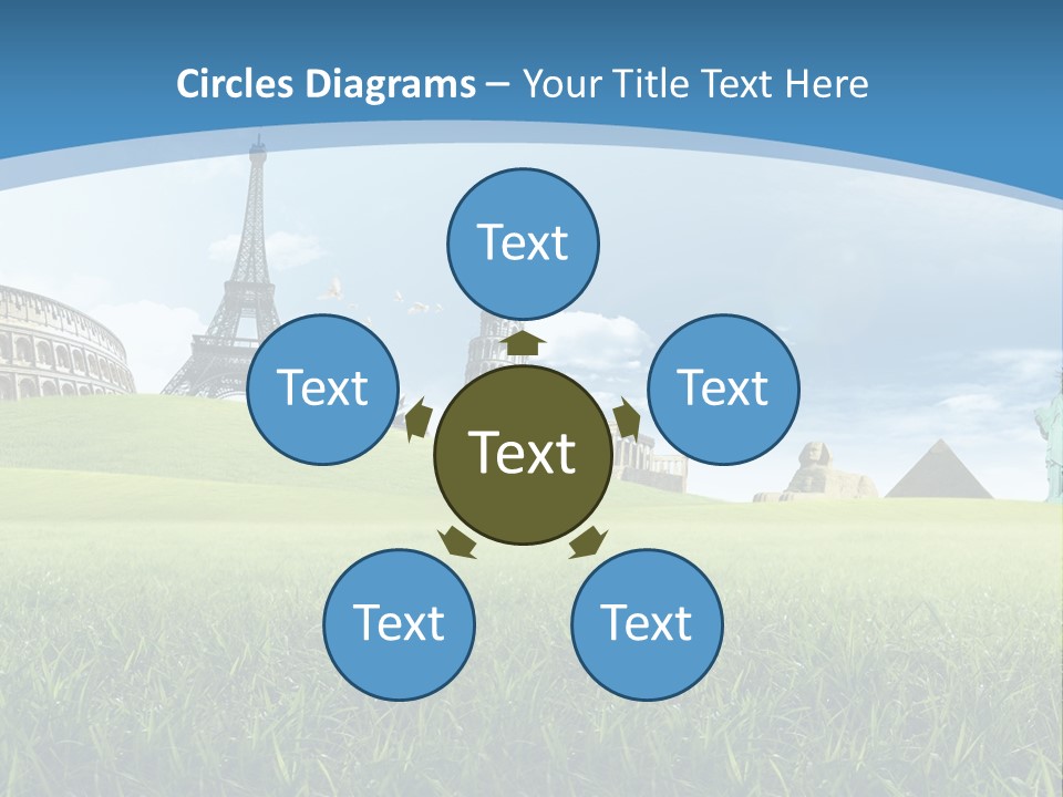 Clouds Town Artistic PowerPoint Template