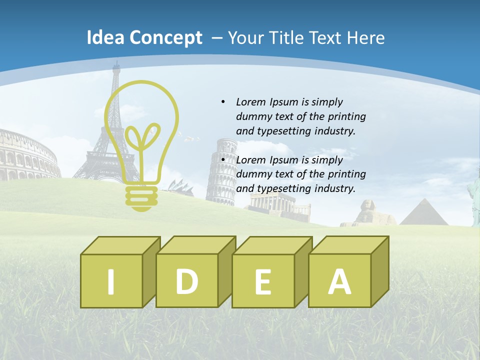 Clouds Town Artistic PowerPoint Template