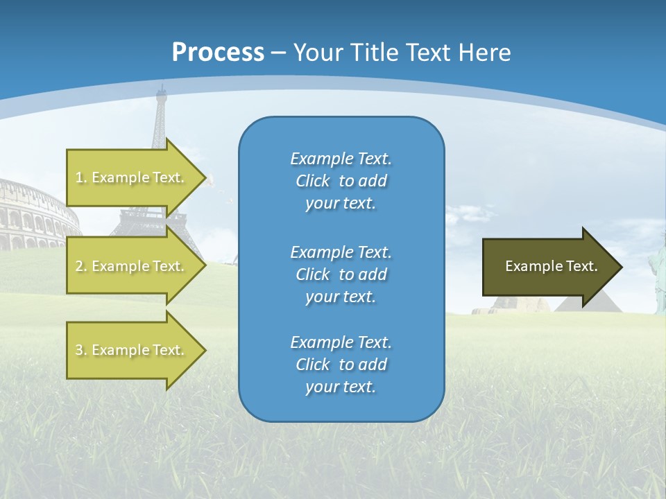 Clouds Town Artistic PowerPoint Template