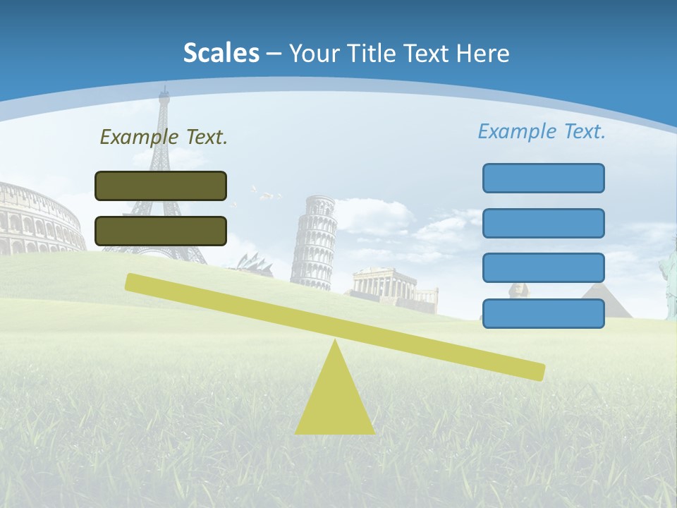 Clouds Town Artistic PowerPoint Template