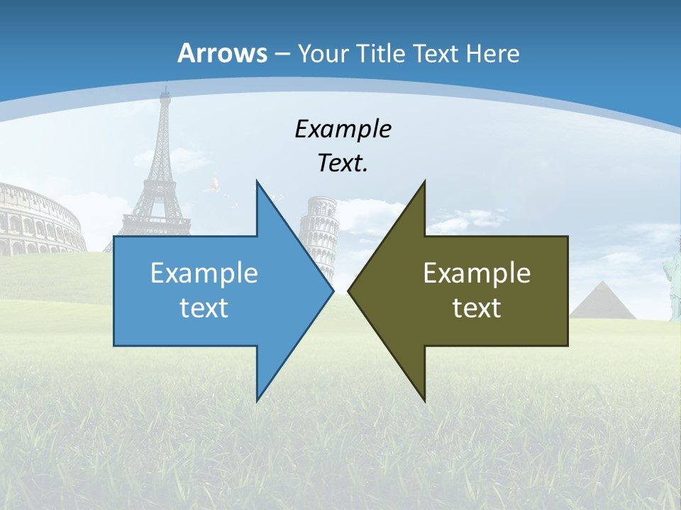 Clouds Town Artistic PowerPoint Template