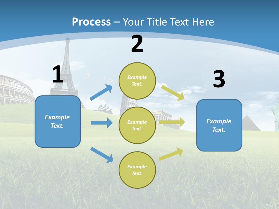 Clouds Town Artistic PowerPoint Template