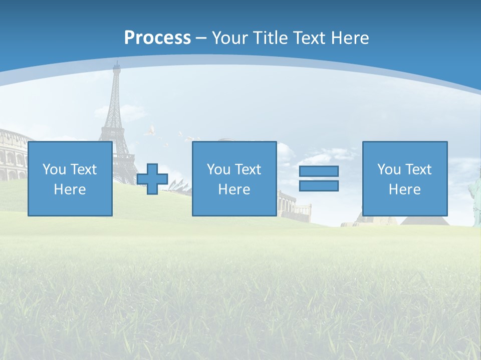 Clouds Town Artistic PowerPoint Template