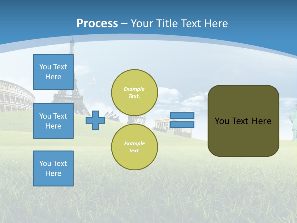 Clouds Town Artistic PowerPoint Template
