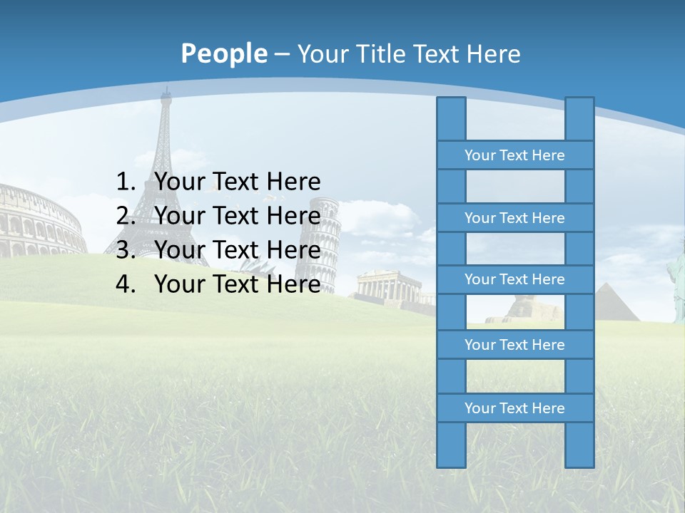 Clouds Town Artistic PowerPoint Template