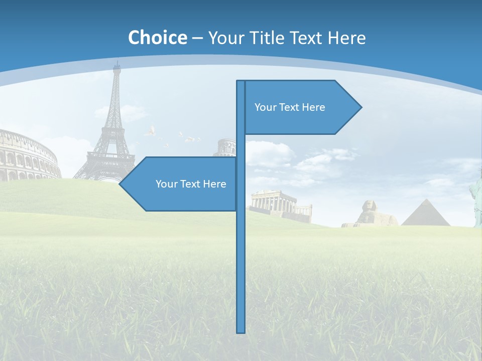 Clouds Town Artistic PowerPoint Template