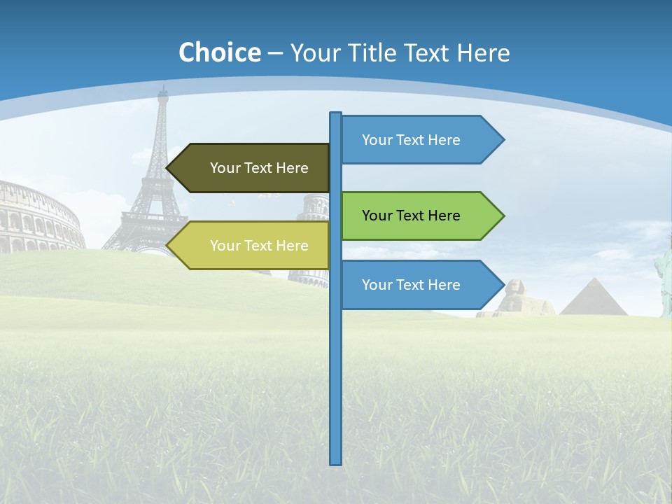 Clouds Town Artistic PowerPoint Template