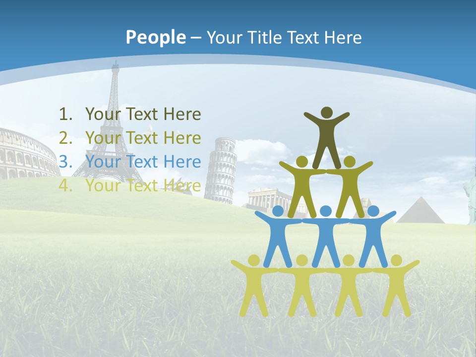 Clouds Town Artistic PowerPoint Template