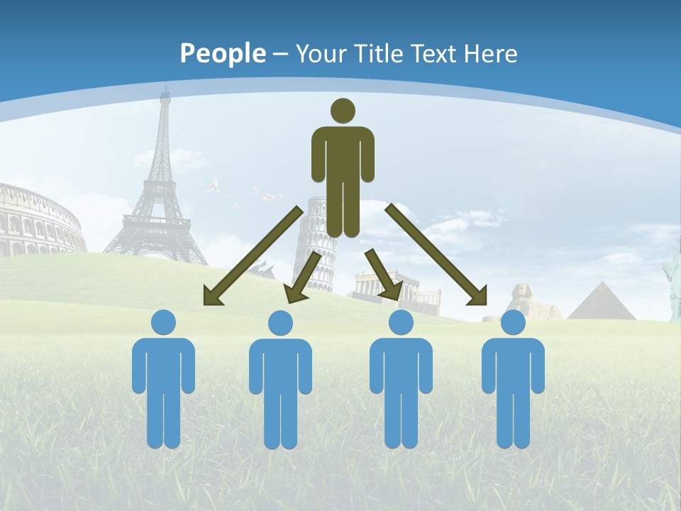 Clouds Town Artistic PowerPoint Template