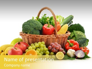 Apple Basket Parsley PowerPoint Template