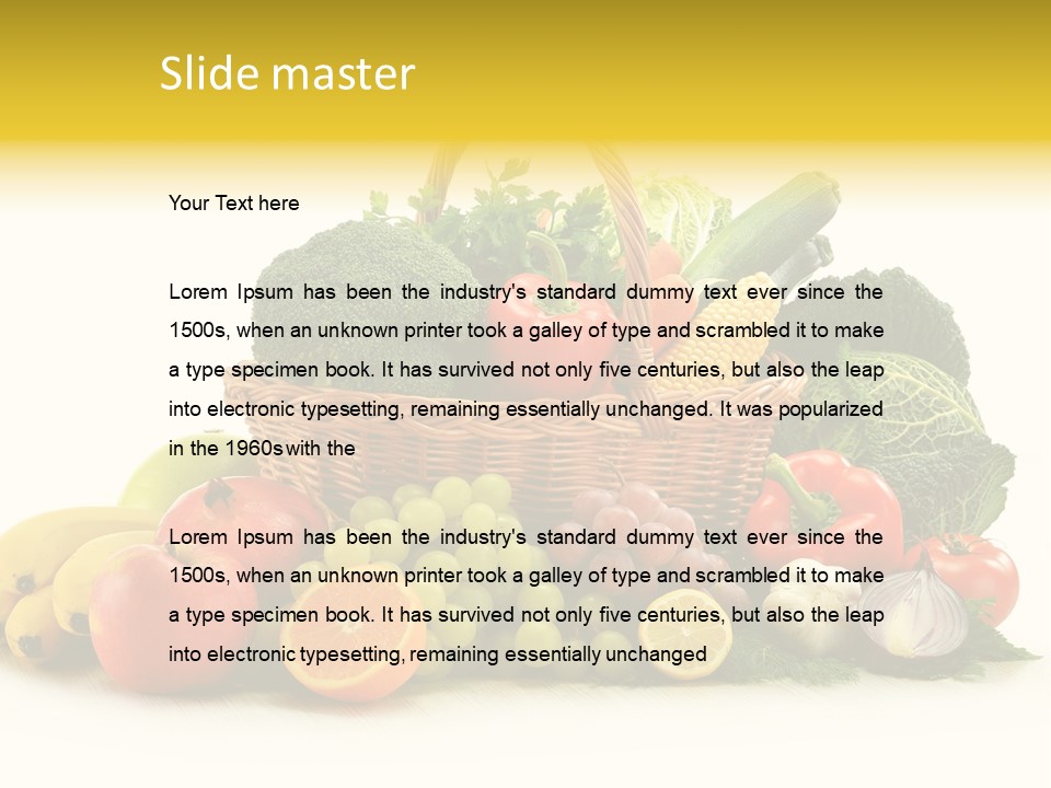 Apple Basket Parsley PowerPoint Template
