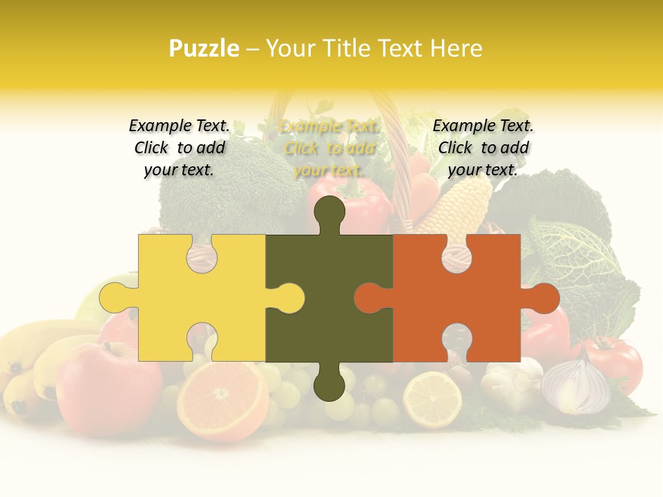 Apple Basket Parsley PowerPoint Template