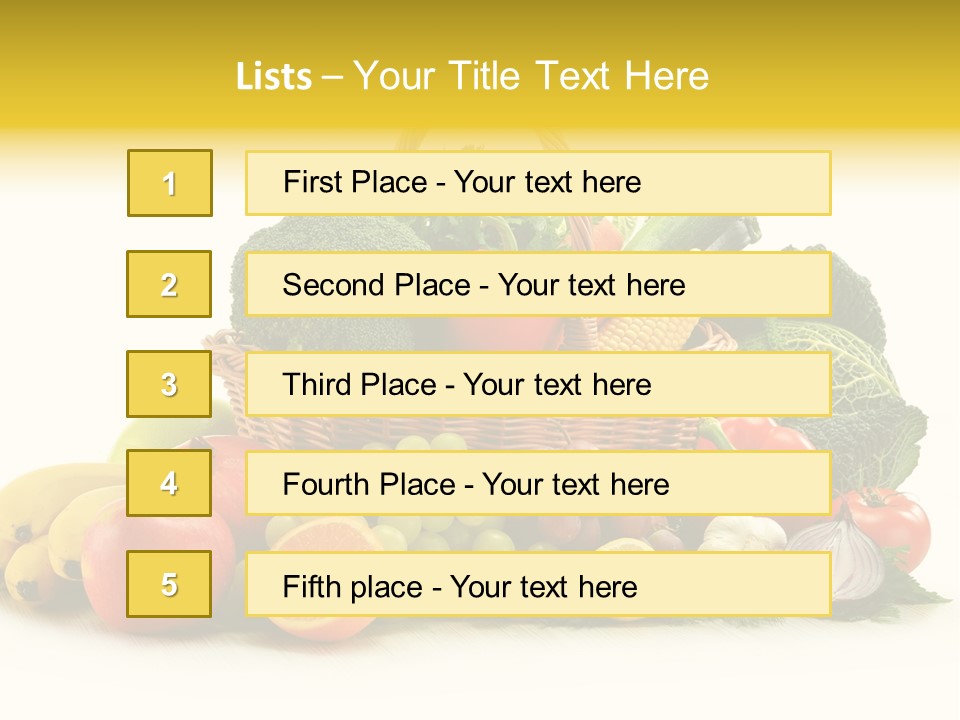 Apple Basket Parsley PowerPoint Template