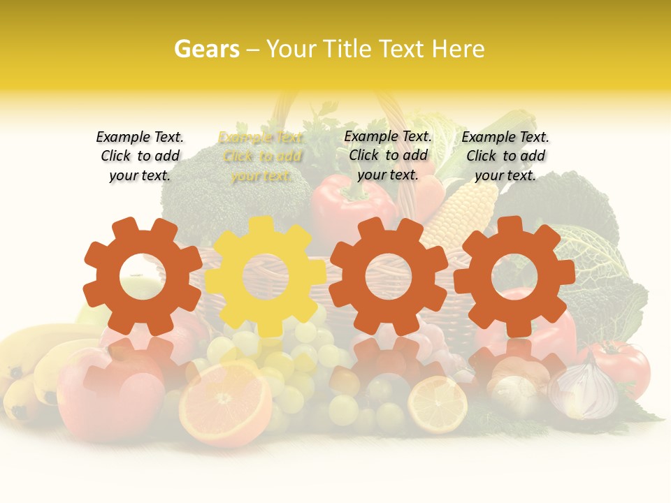 Apple Basket Parsley PowerPoint Template