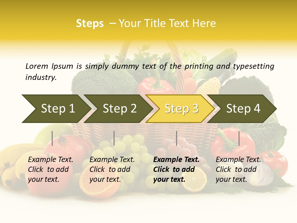 Apple Basket Parsley PowerPoint Template