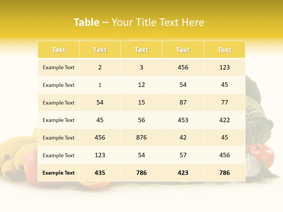 Apple Basket Parsley PowerPoint Template