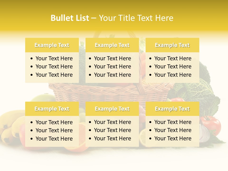 Apple Basket Parsley PowerPoint Template